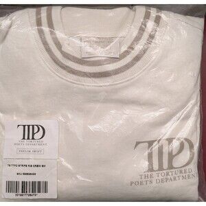 Taylor Swift The Tortured Poets Department Crewneck Sweater Size S Unopened